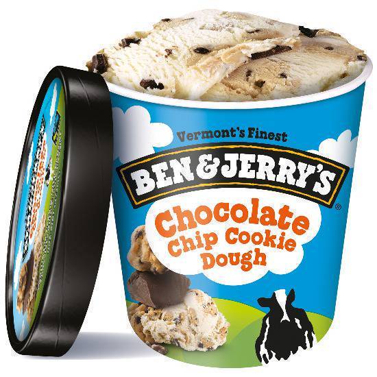 Order Ben and Jerry's Chocolate Chip Cookie Dough food online from The Ice Cream Shop Menu Info store, Flagstaff on bringmethat.com