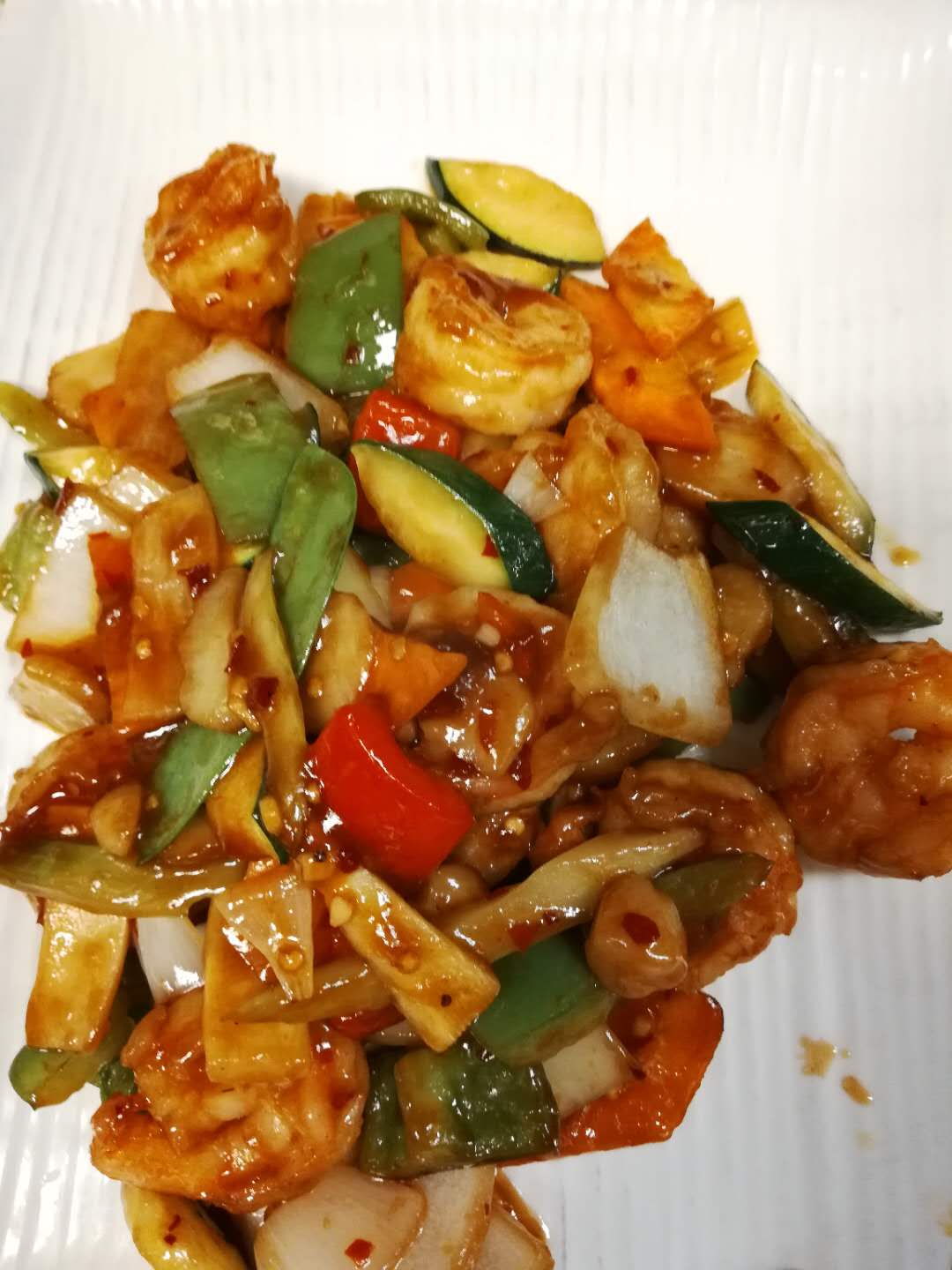 Order 11. Szechuan Shrimp Dinner food online from Taste Of Asia store, Denver on bringmethat.com