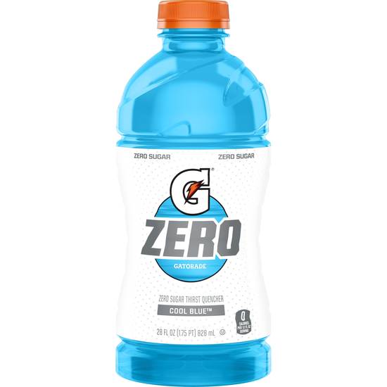 Order Gatorade Zero Sugar Thirst Quencher Cool Blue Bottle (28 oz) food online from Rite Aid store, DEPEW on bringmethat.com