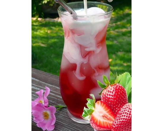 Order Strawberry Italian Soda food online from Soup Kettle Grill store, Meridian on bringmethat.com