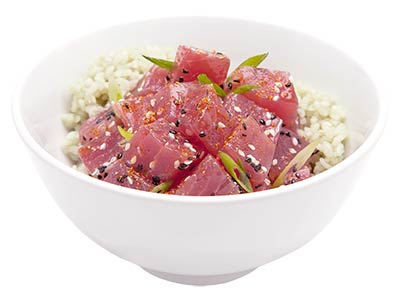 Order Ahi Tuna Tower Bowl food online from Go Fish Poke store, Dallas on bringmethat.com
