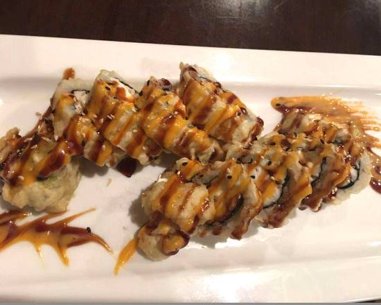 Order Golden Philly Roll  food online from Sushi Stop Japanese Cuisine store, Warminster on bringmethat.com