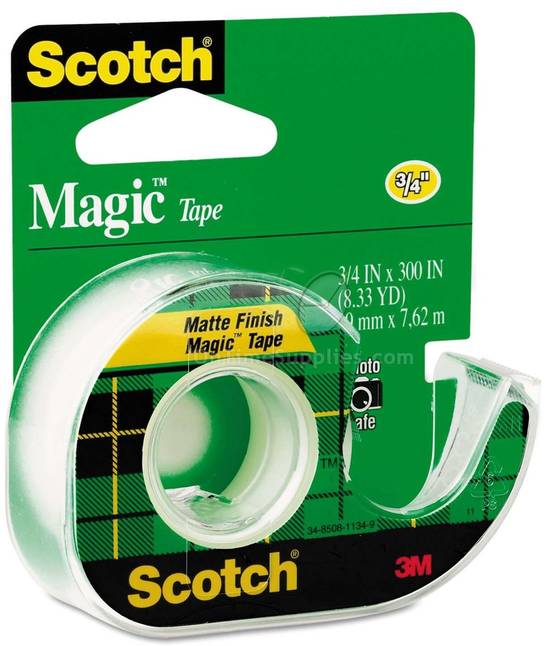 Order 3M Scotch Magic Tape With Dispenser 3/4in X 300in food online from Deerings Market store, Traverse City on bringmethat.com