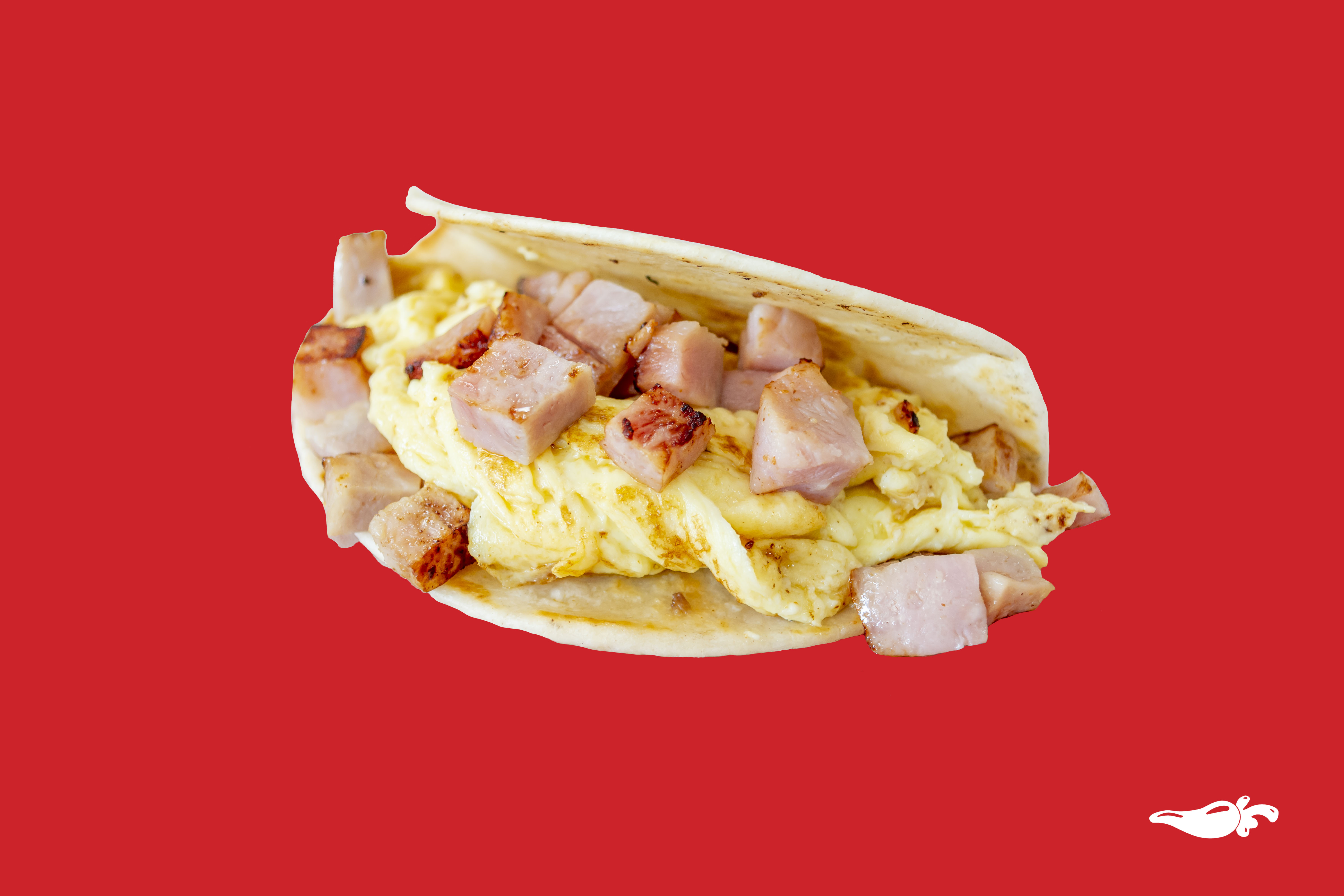Order 1. Eggs and Ham Taco food online from Habaneros store, Mansfield on bringmethat.com