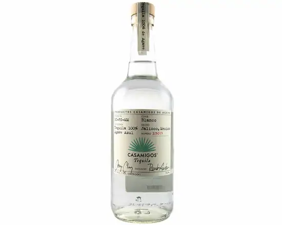 Order Casamigos Blanco, 750mL tequila (40.0% ABV) food online from Ogden Wine & Spirit store, Naperville on bringmethat.com