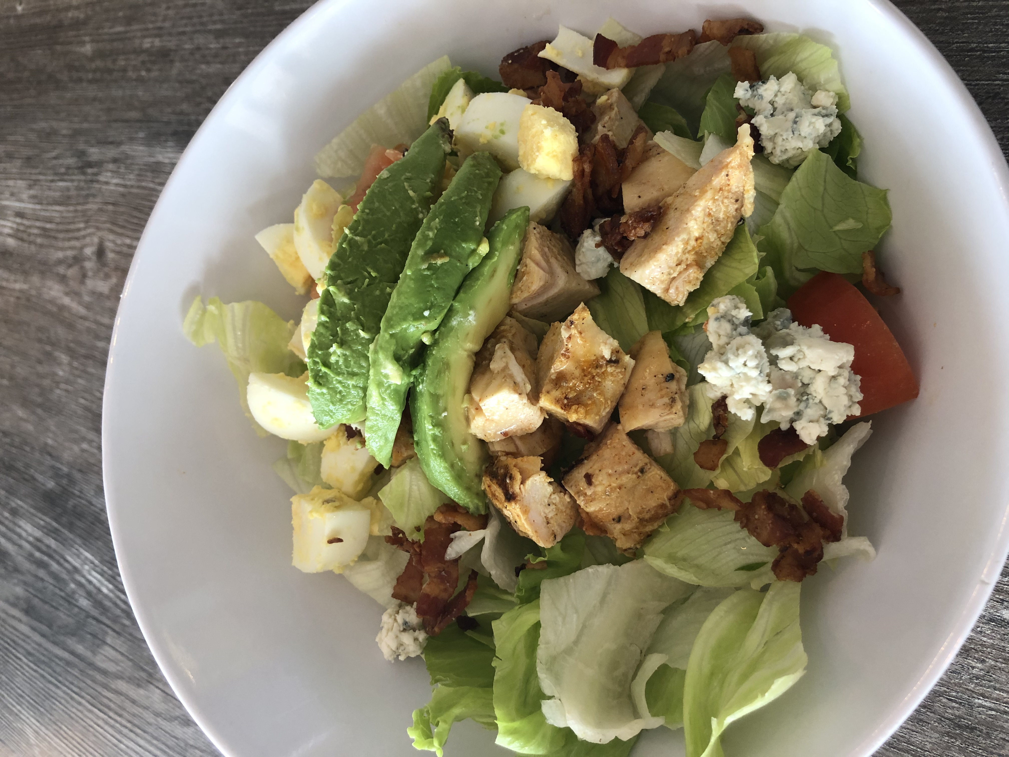 Order Iceberg Cobb Salad food online from Cafe Rose Express store, Costa Mesa on bringmethat.com