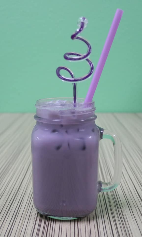 Order S3. Taro Milk Shake food online from Zogam Cafe store, Tulsa on bringmethat.com