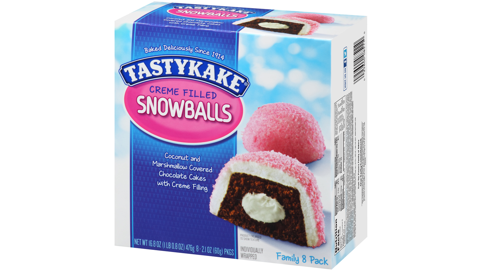 Order Tastykake® Creme Filled Snowballs 2.1 oz. Packs food online from Lula Convenience Store store, Evesham on bringmethat.com