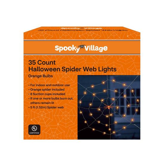 Order Spooky Village Halloween Spider Web Lights, Orange, 35 ct food online from CVS store, CERRITOS on bringmethat.com