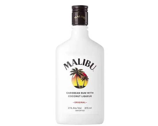 Order Malibu, 375mL rum (21.0% ABV) food online from Tenderloin Liquor store, San Francisco on bringmethat.com