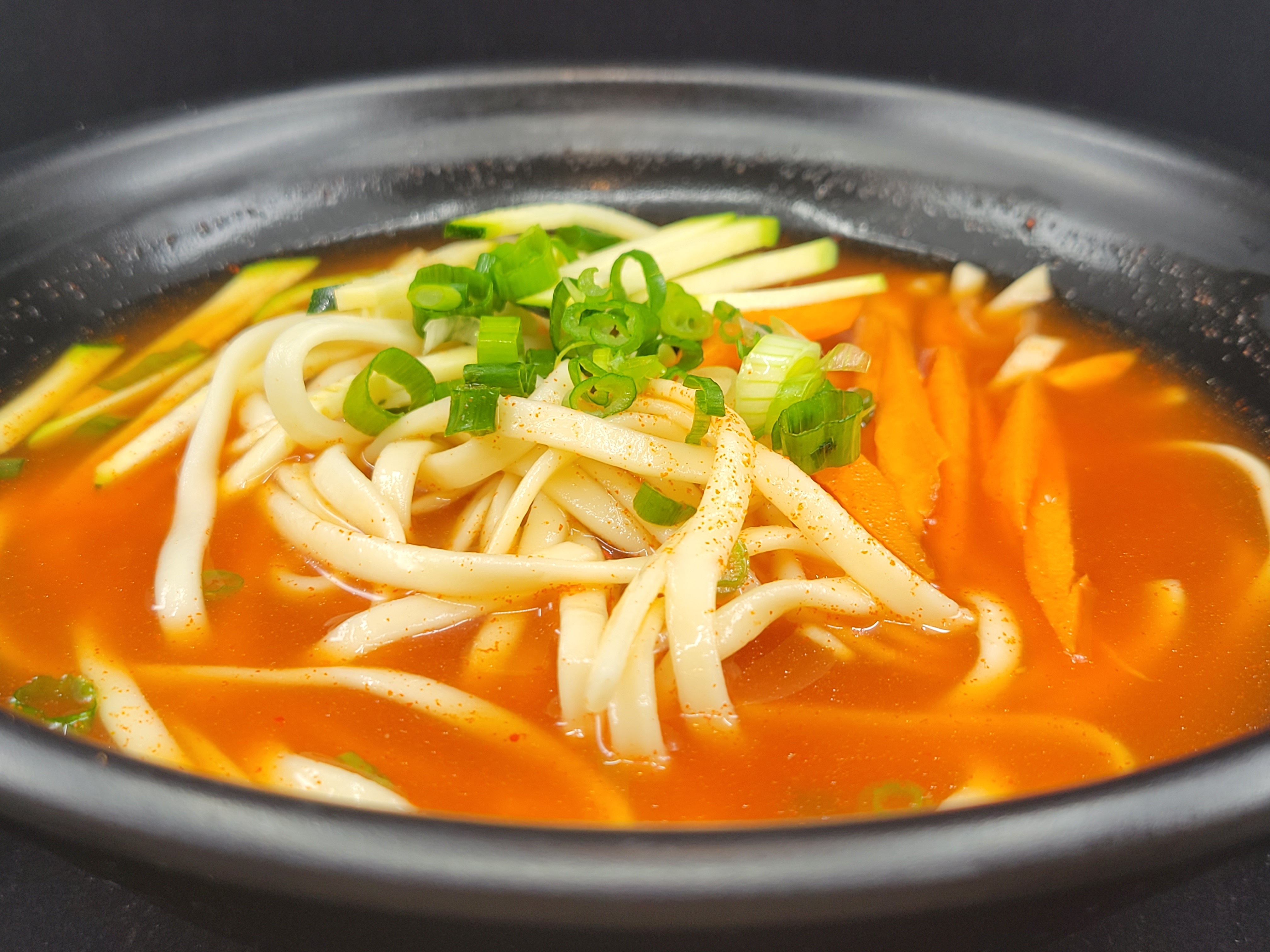Order F20.️Spicy Chopped Noodle in Soup / 얼큰 칼국수 food online from Food Avenue store, Ridgefield on bringmethat.com