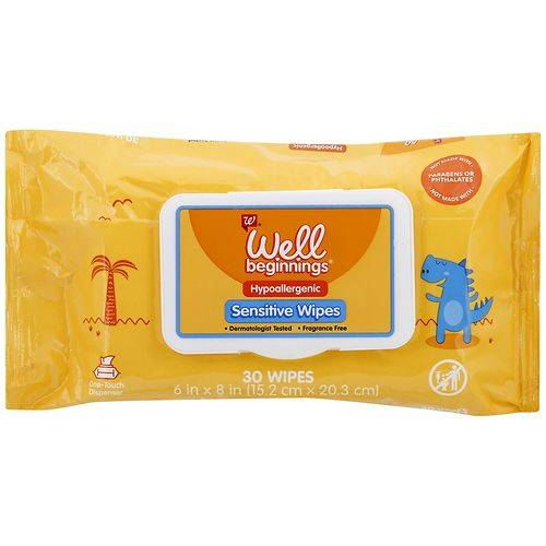 Order Well Beginnings Baby Wipes Fragrance Free - 30.0 ea food online from Walgreens store, CLEARWATER BEACH on bringmethat.com