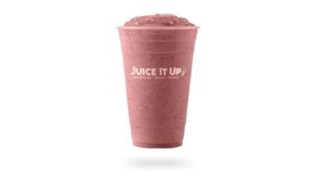 Order NEW! Strawberry Horchata Smoothie food online from Juice It Up! store, Santa Ana on bringmethat.com