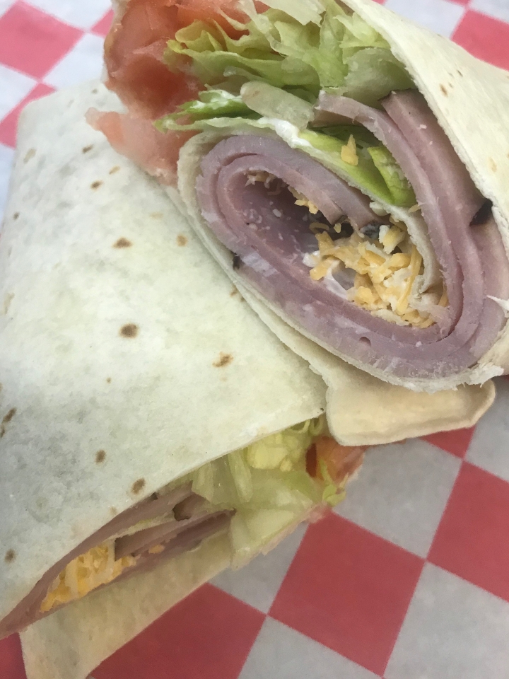Order Ham & Cheese Wrap food online from Cj Pizza store, Plainfield on bringmethat.com
