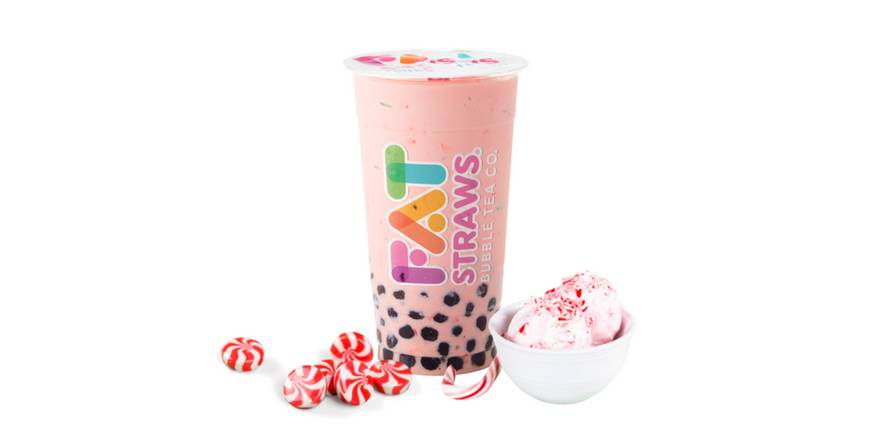 Order Lg Peppermint Milkshake-D food online from Fat Straws Bubble Tea store, Plano on bringmethat.com