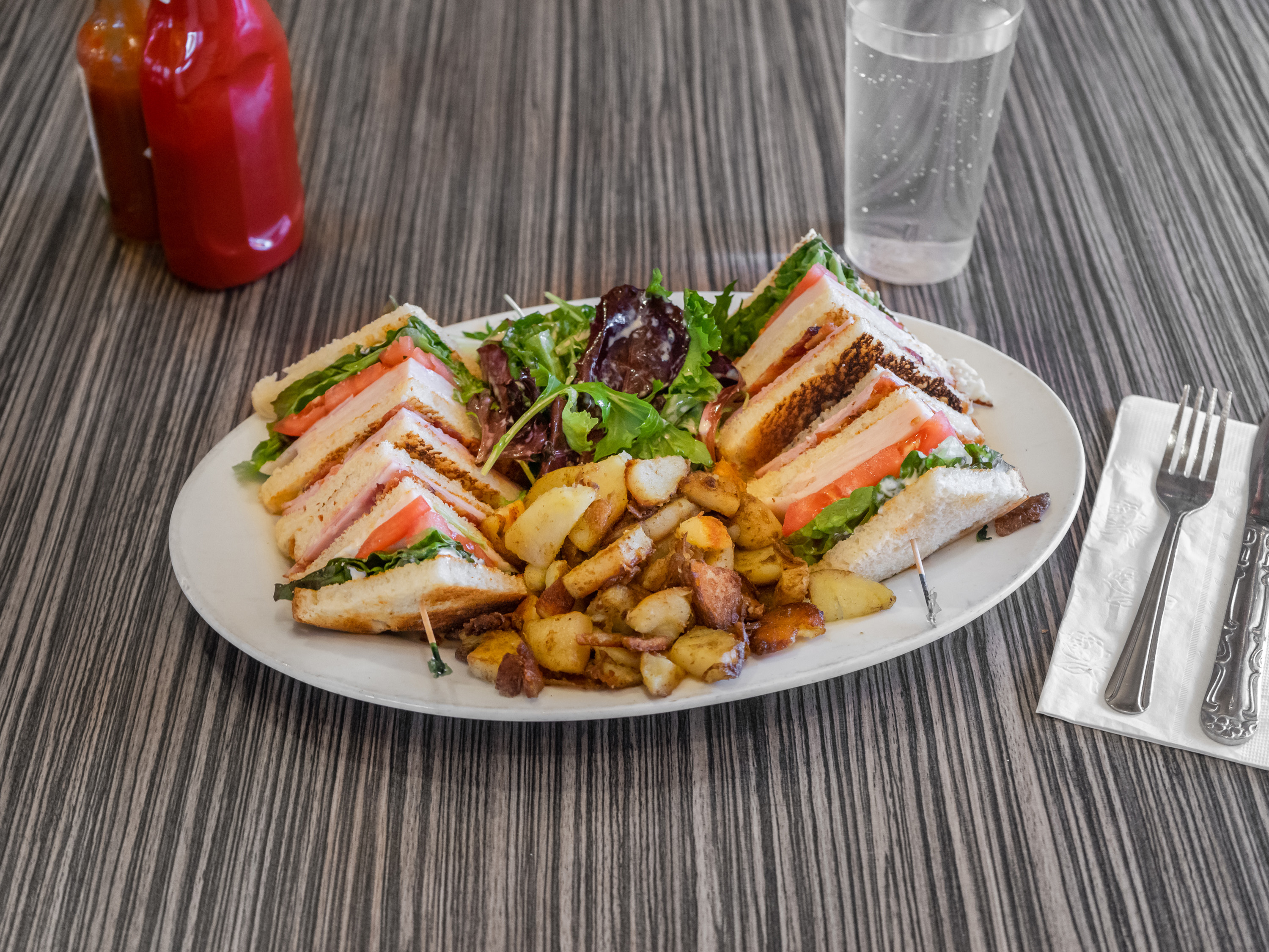 Order The Club House Sandwich food online from The Crepe House store, San Francisco on bringmethat.com