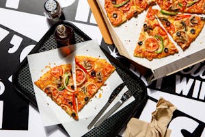 Order Garden Special food online from Yellow Cab Pizza Co. store, Houston on bringmethat.com