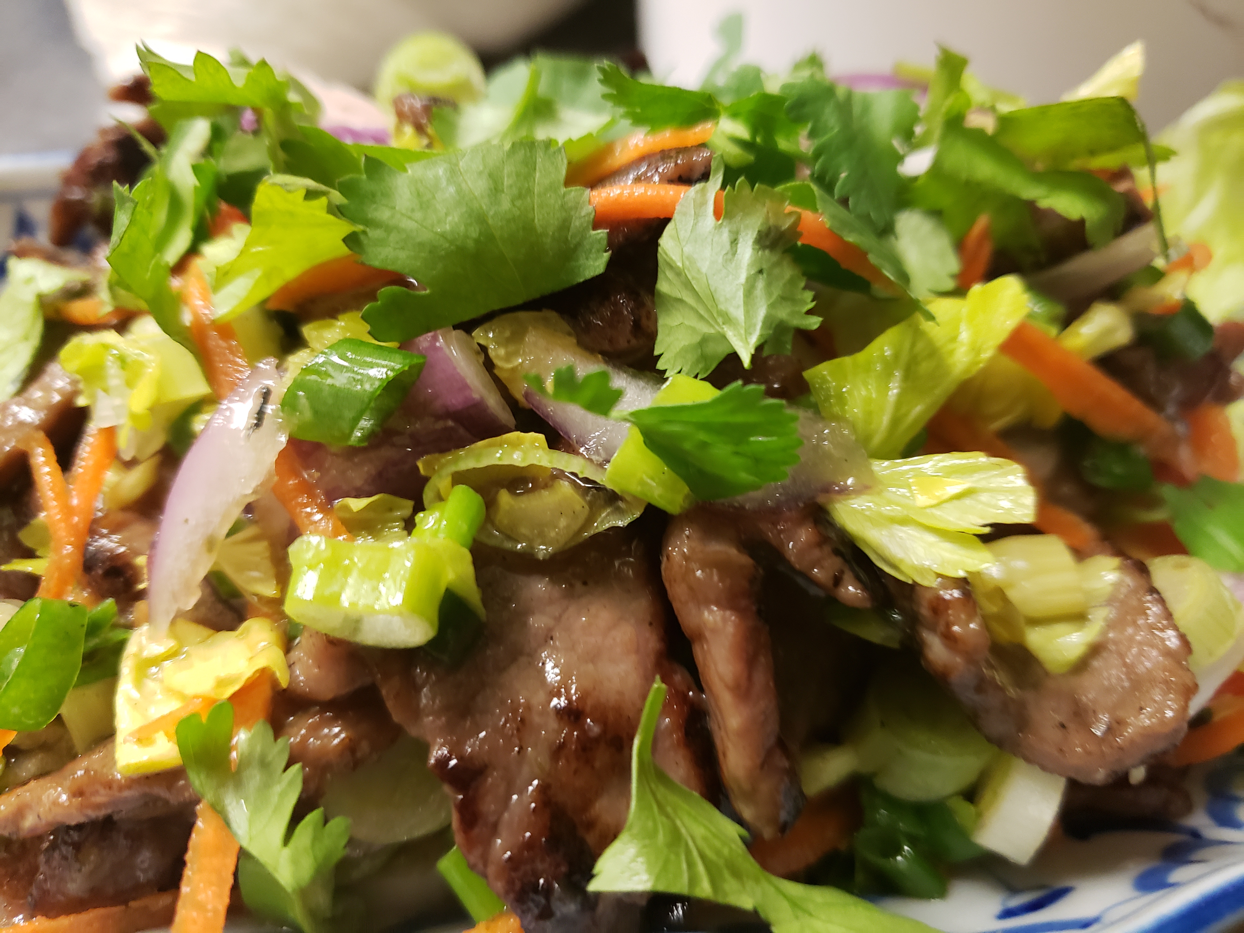 Order #13. Yum Neau (Spicy Beef Salad) food online from Ez Thai Restaurant store, Prince Frederick on bringmethat.com