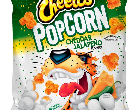 Order Cheetos Cheddar Jalapeno Popcorn 2oz food online from Extra Mile 2039 store, Fullerton on bringmethat.com