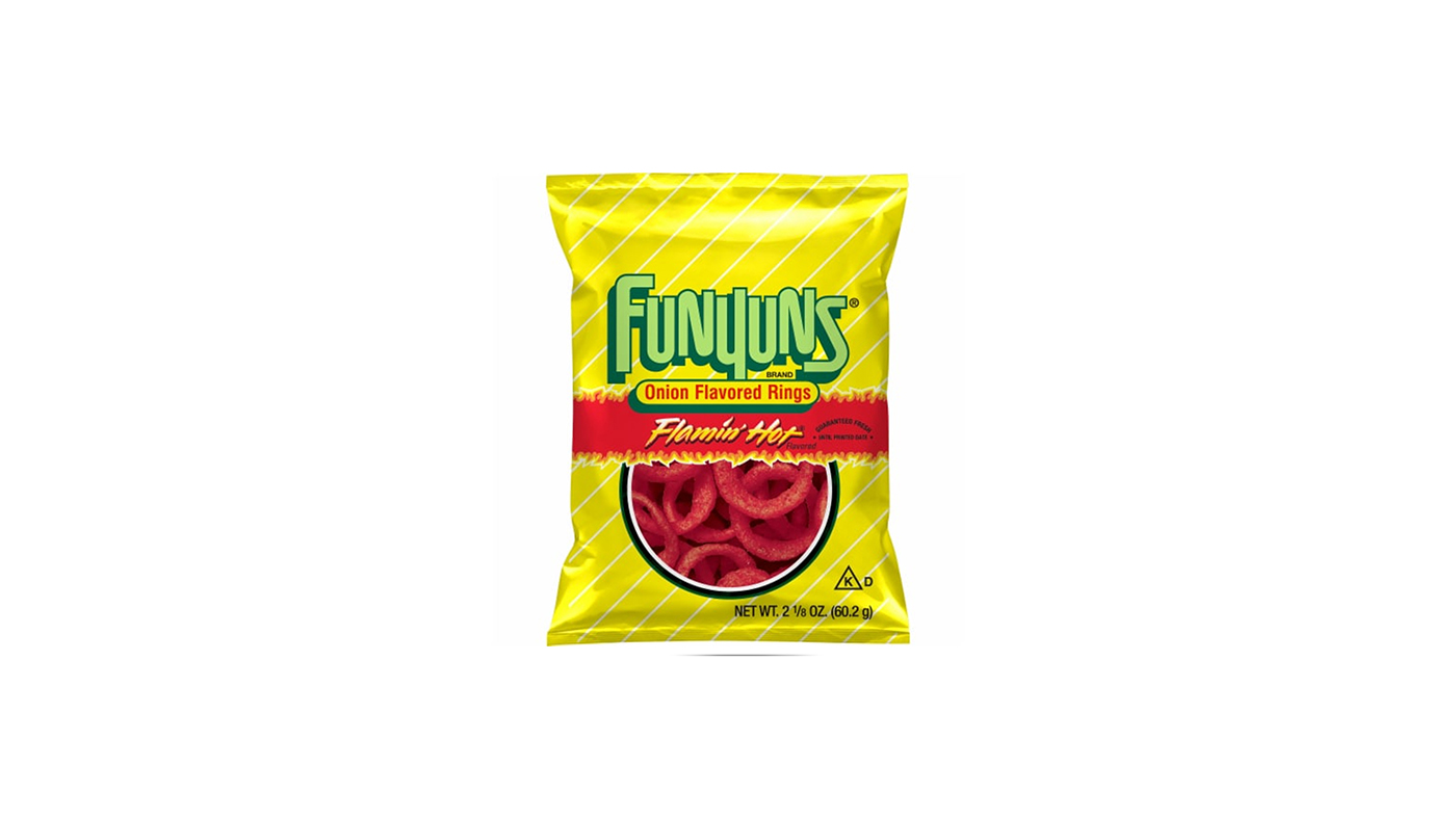 Order Funyuns Flamin' Hot 2.12oz food online from Extramile store, Los Angeles on bringmethat.com
