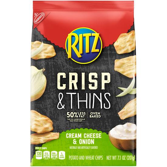 Order Ritz Crisp & Thins Cream Cheese & Onion, 7.1 OZ food online from Cvs store, DOVER on bringmethat.com