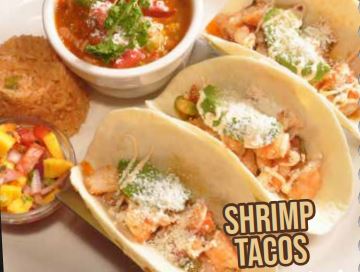 Order Shrimp Tacos food online from La Hacienda store, McDonough on bringmethat.com
