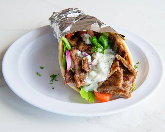 Order Gyros Sandwich food online from Greco’s New York Pizzeria at Cahuenga store, Los Angeles on bringmethat.com