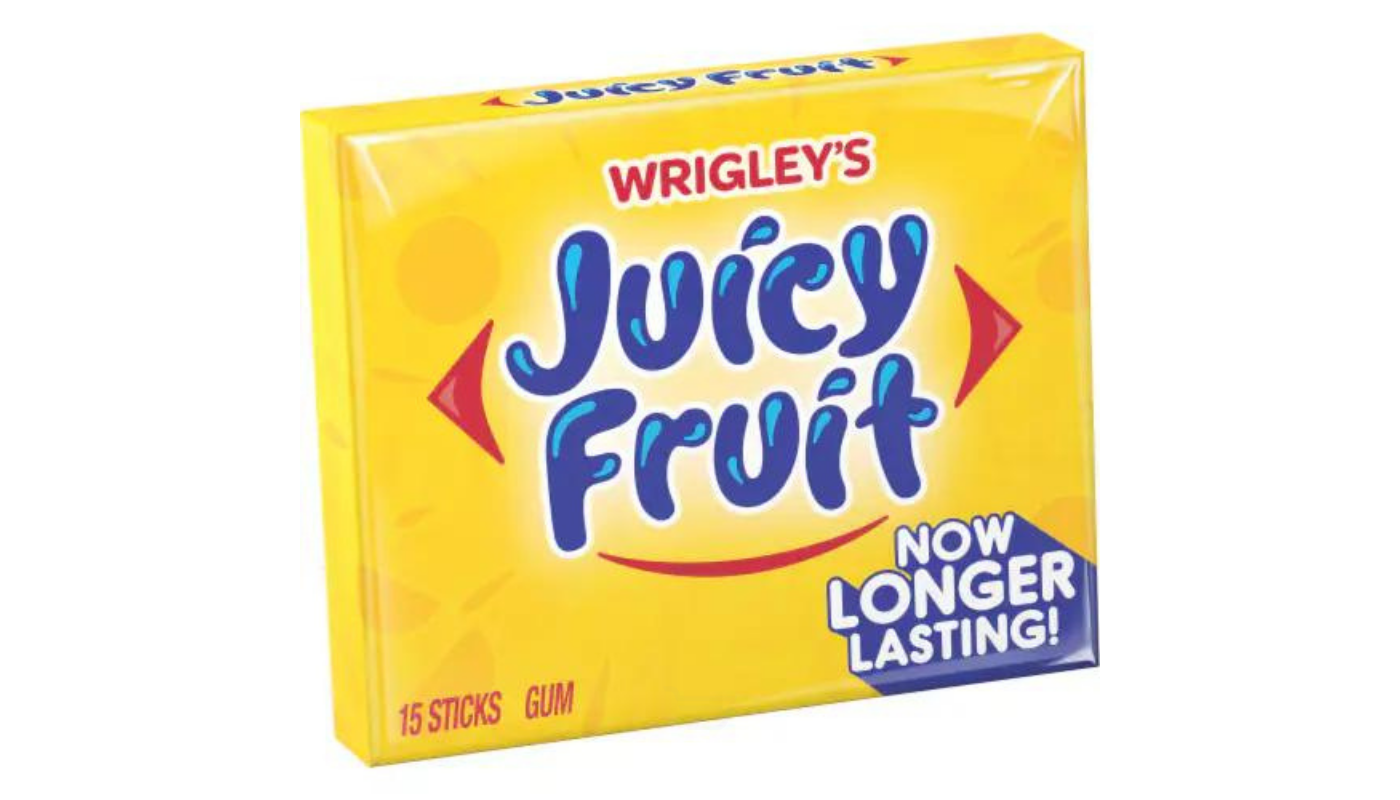 Order Juicy Fruit Gum 15 CT food online from Oak Knoll Liquor store, Santa Maria on bringmethat.com
