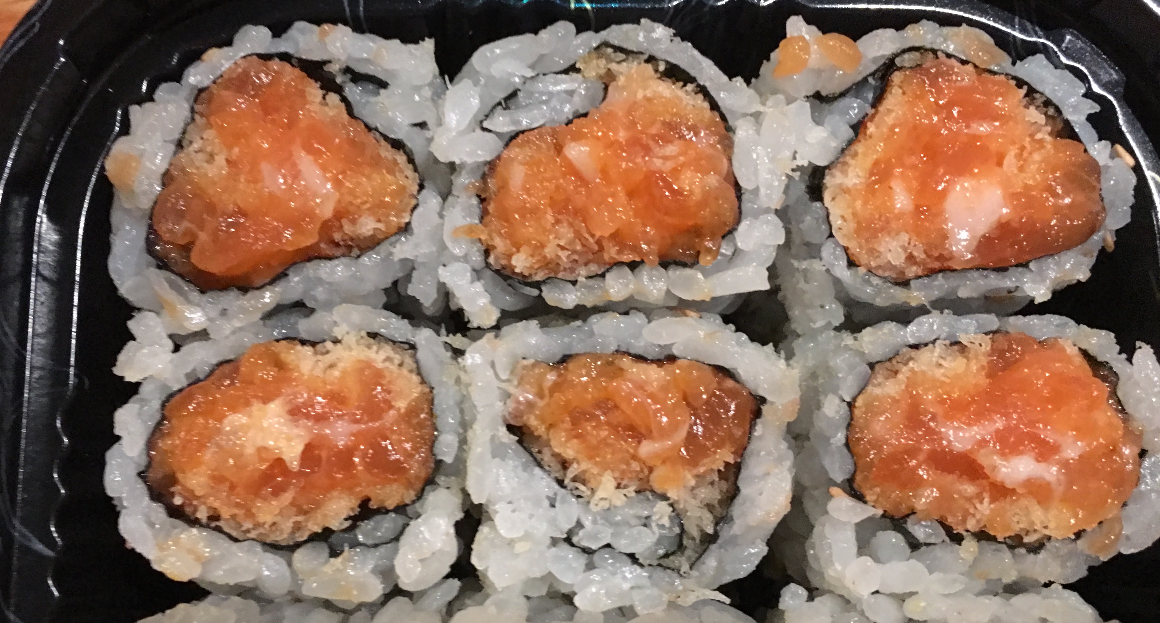 Order Spicy Crunchy Salmon Roll food online from Soho Sushi store, New York on bringmethat.com