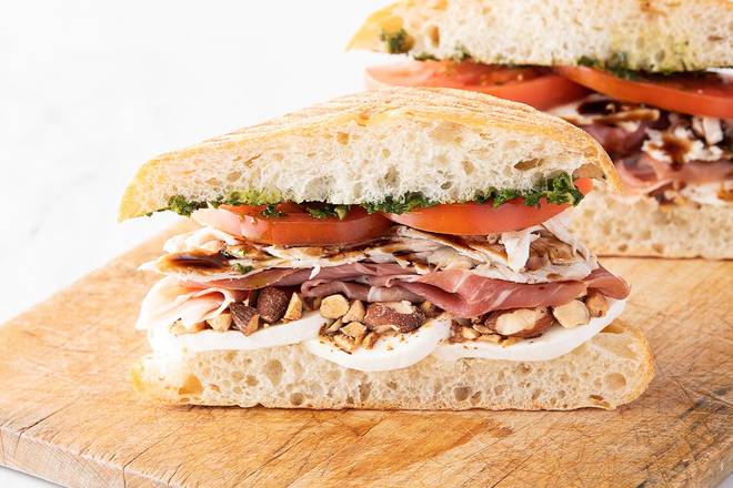 Order Prosciutto & Chicken Sandwich food online from Mendocino Farms store, Campbell on bringmethat.com