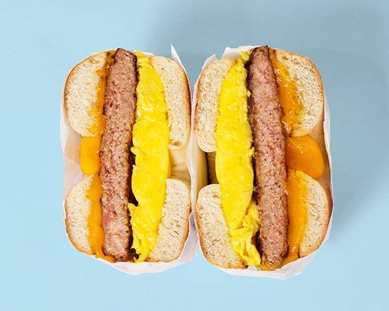 Order Sausage Egg and Cheese Bagel food online from Brekkie Bagels store, Chicago on bringmethat.com