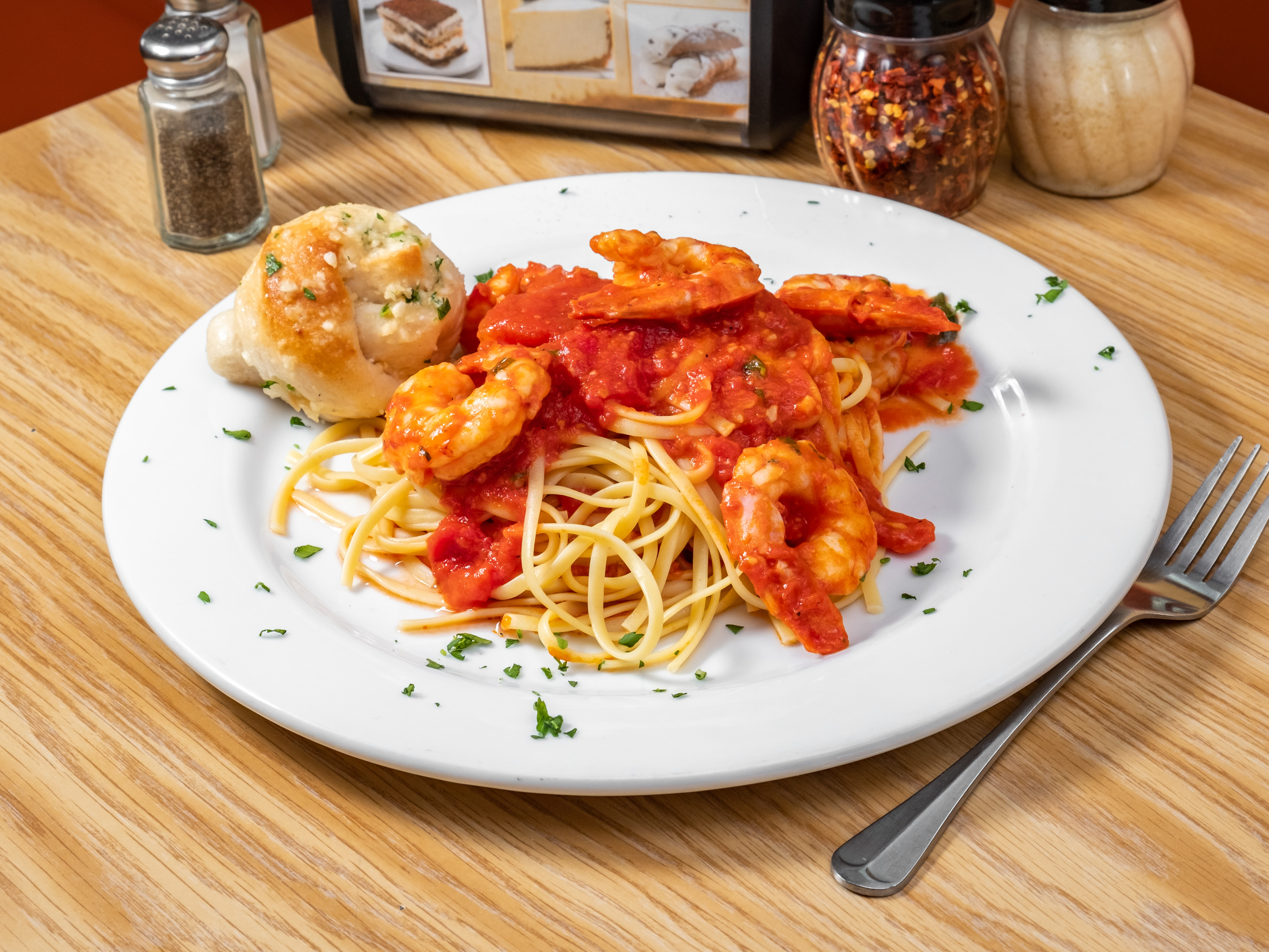 Order Shrimp Fra Diavolo food online from 3 Brothers Pizza & Restaurant store, North Wildwood on bringmethat.com