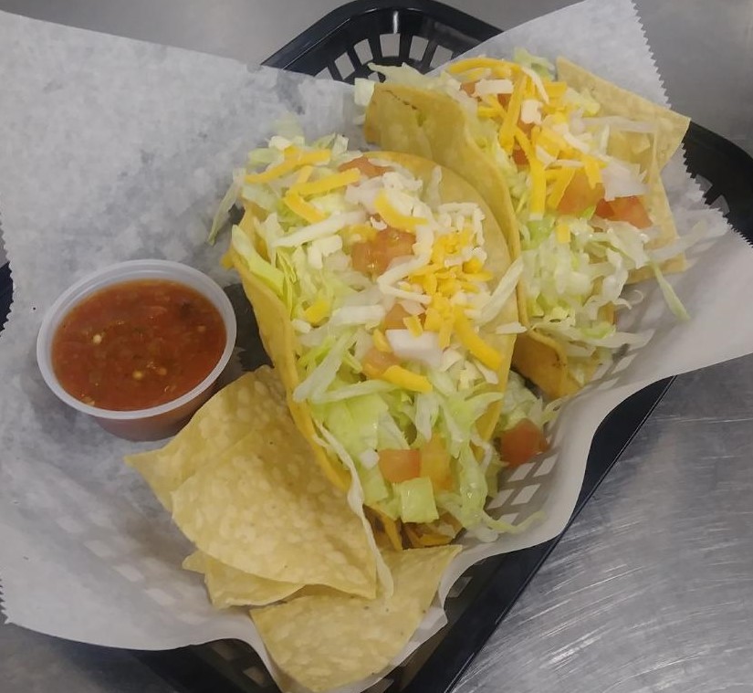 Order Hard Shell Taco food online from Burrito Factory store, Sunland on bringmethat.com