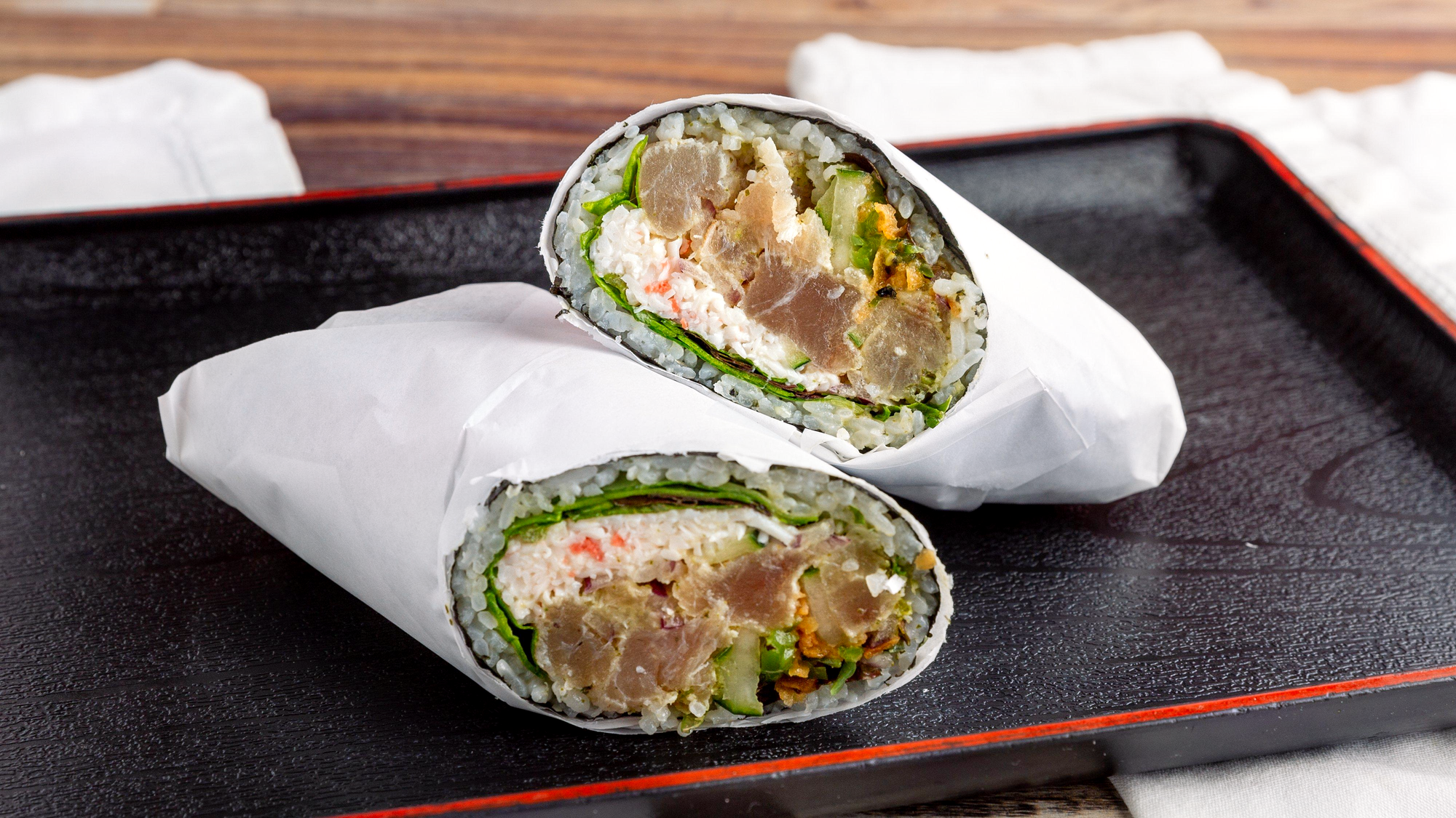 Order Green Burrito food online from Pokebowlz & Grill store, Ladera Ranch on bringmethat.com