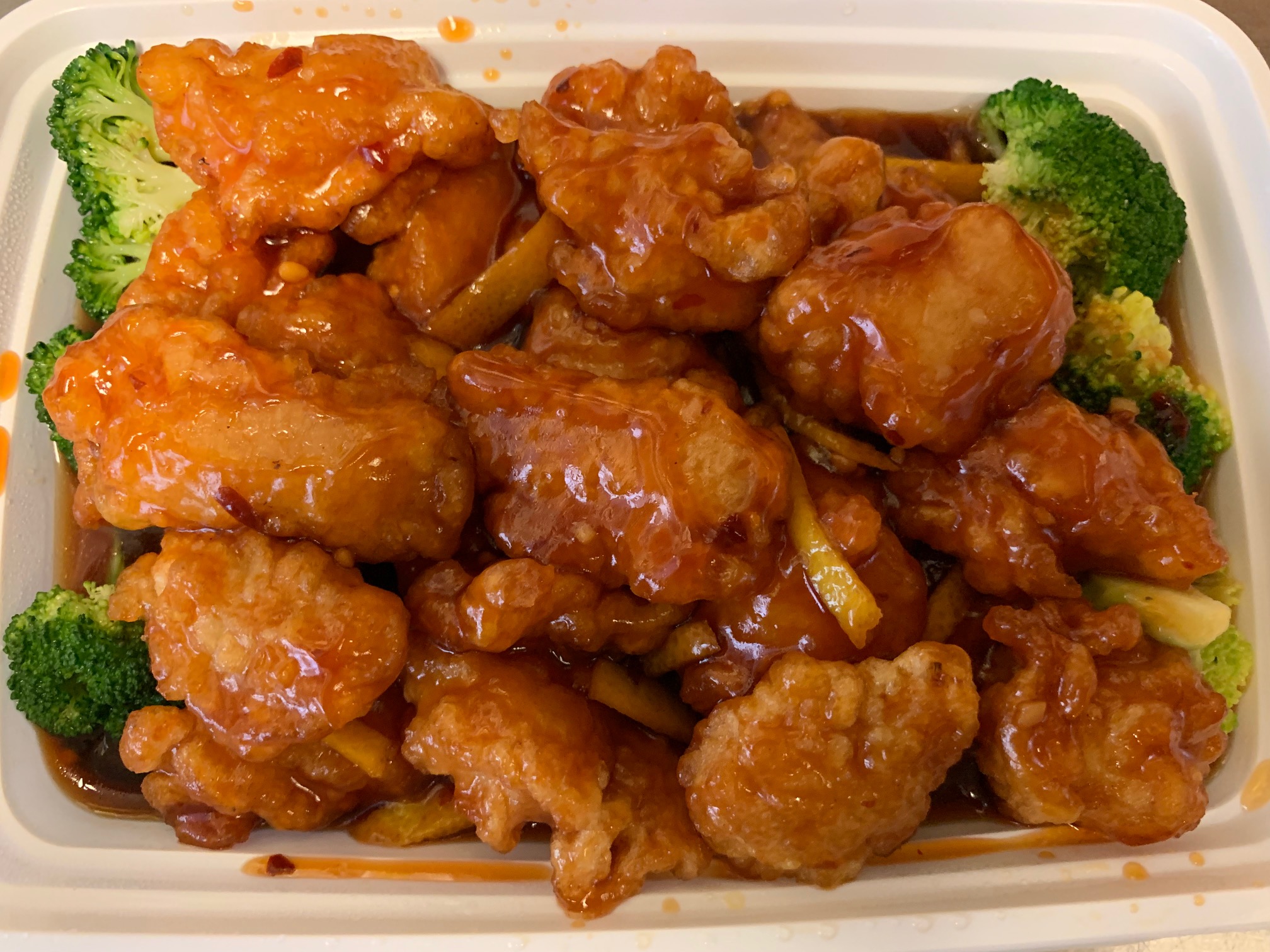 Order S13.橙皮鸡 /  Orange Flavored Chicken food online from China King store, Lansdale on bringmethat.com
