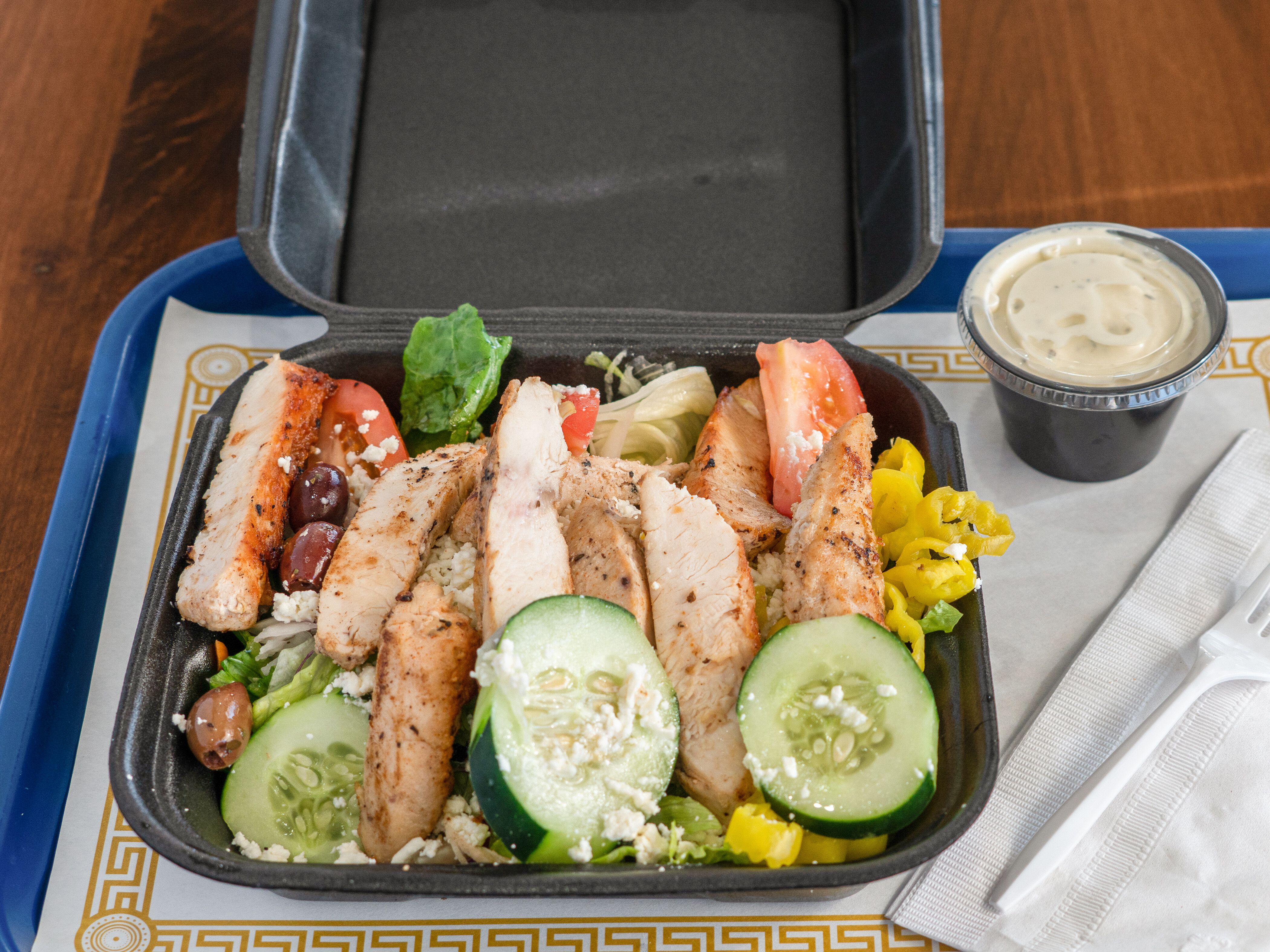 Order Grilled Chicken Salad food online from Funny Greek store, Columbus on bringmethat.com