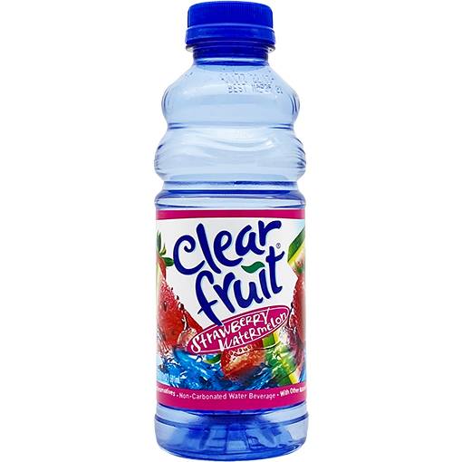 Order Clear Fruit Strawberry Watermelon Water Bottle food online from Exxon Food Mart store, Port Huron on bringmethat.com