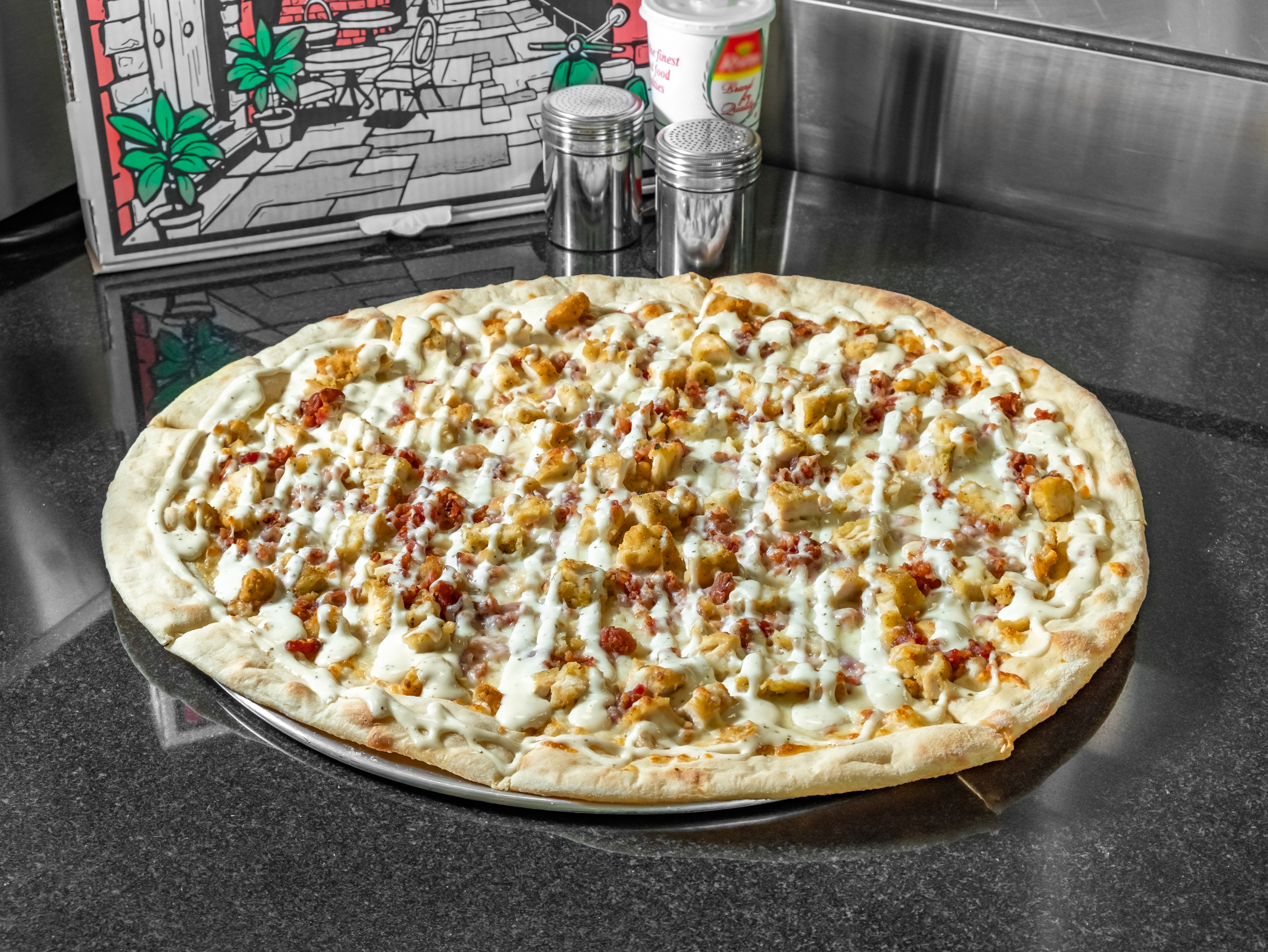 Order Chicken, Bacon and Ranch Pizza food online from Dough Boys Pizza store, Cherry Hill on bringmethat.com