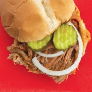 Order Barbacoa Beef Sandwich food online from Full Service Bbq store, Maryville on bringmethat.com