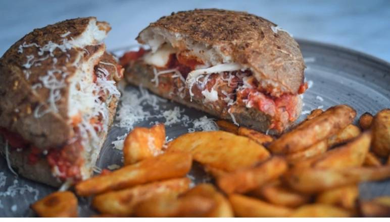 Order Meatball Sandwich food online from Pie In The Sky store, Baltimore on bringmethat.com
