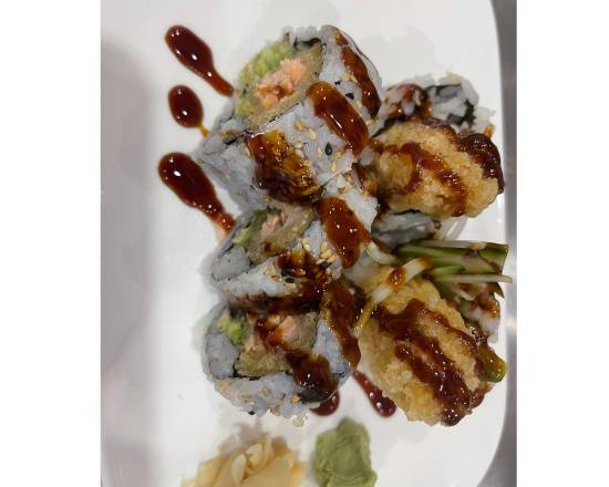 Order Salmon Tempura Roll food online from Fuji Sushi store, Canton on bringmethat.com