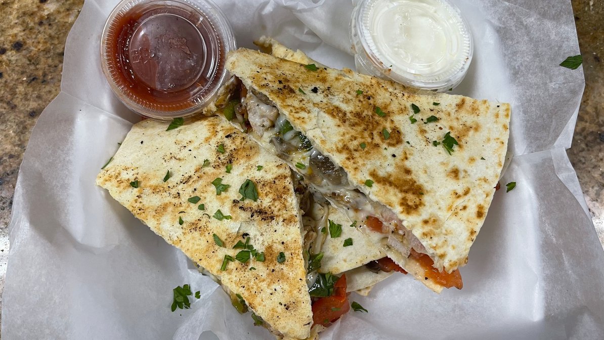 Order Western Quesadilla food online from Two Cousins Pizza and Italian Restaurant store, Lancaster on bringmethat.com