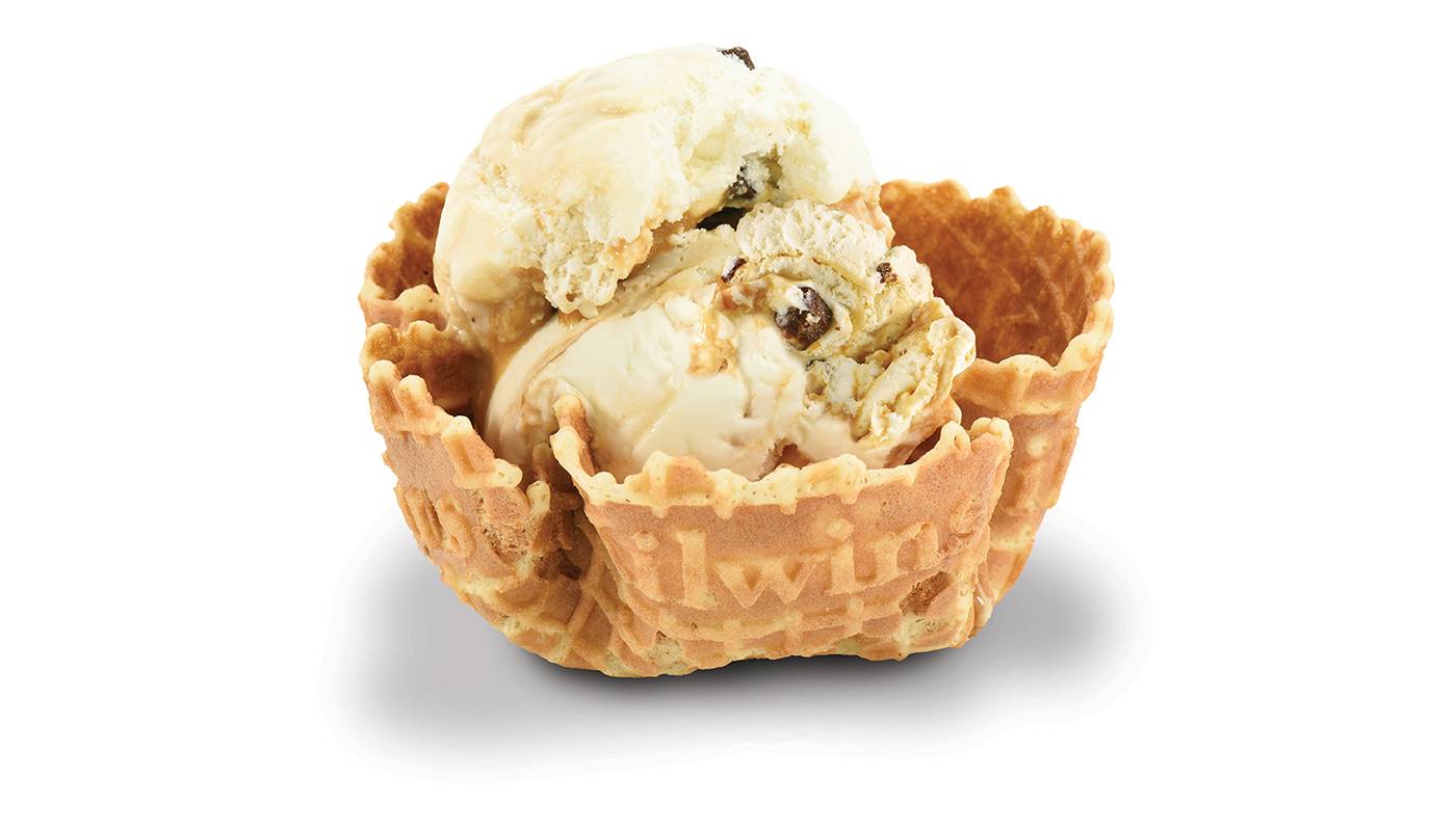 Order Double Ice Cream Waffle Bowl food online from Kilwins store, Orange Beach on bringmethat.com