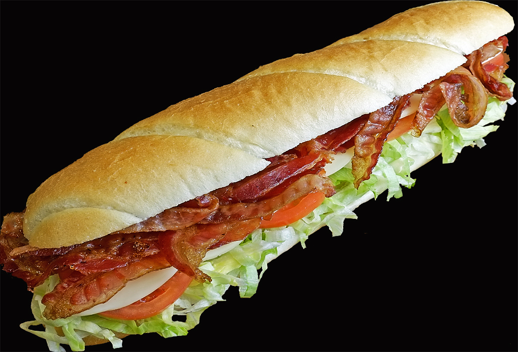 Order BLT Sandwich Sub 6" food online from Francos Pizza & More store, Kenmore on bringmethat.com