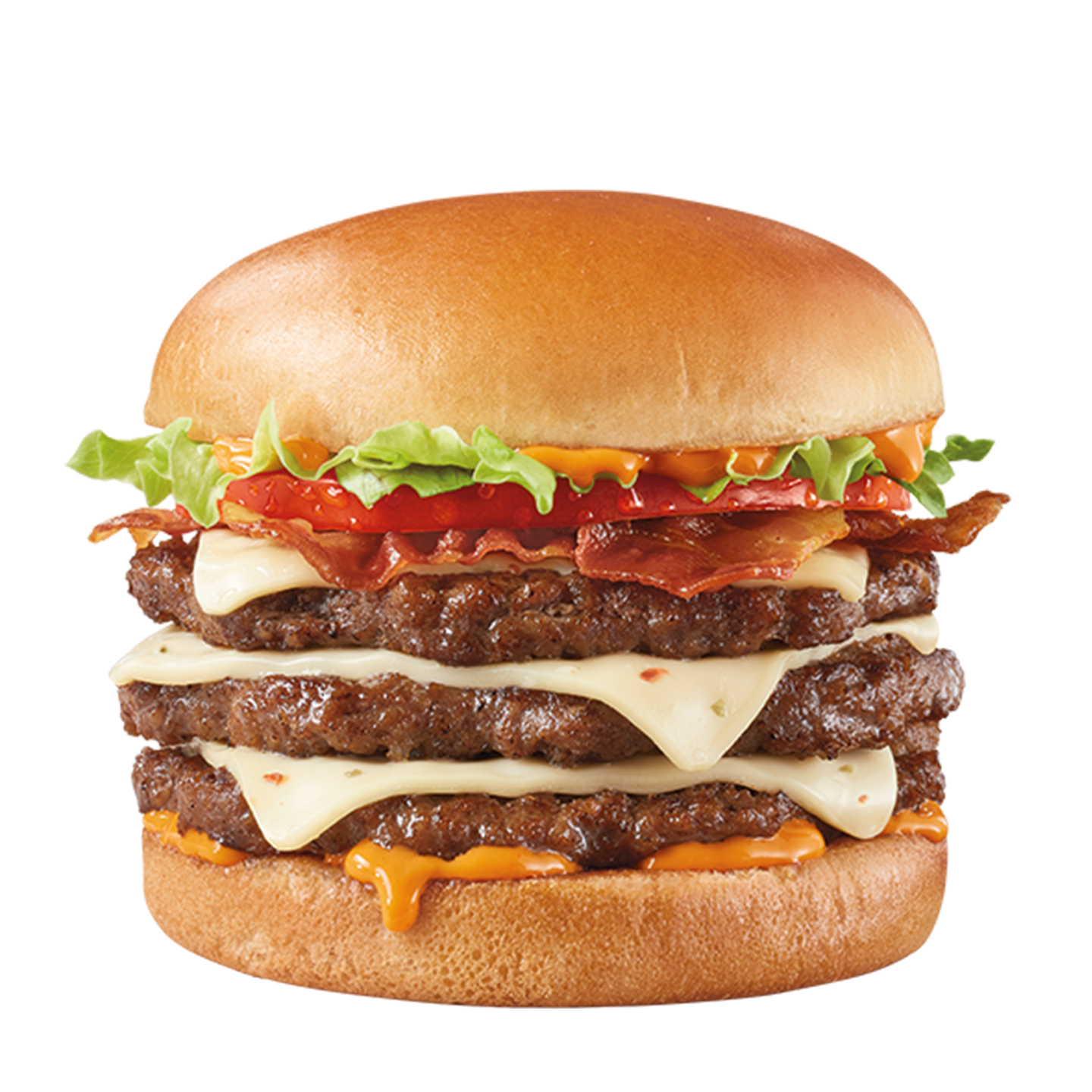 Order FlameThrower® 1/2 lb.* Signature Stackburger food online from Dairy Queen store, North Olmsted on bringmethat.com