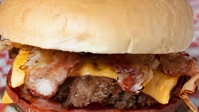 Order BACON-CHEDDAR BURGER food online from Maid-rite store, Ankeny on bringmethat.com