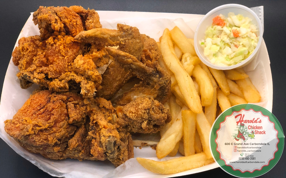 Order 1/2 White food online from Harolds Chicken store, Carbondale on bringmethat.com