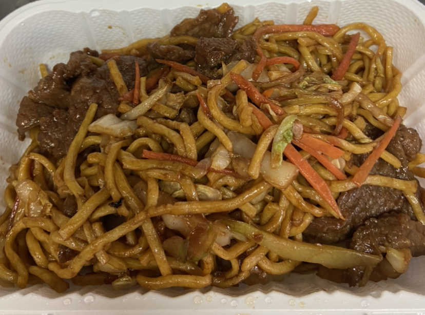 Order 36. Beef Lo Mein food online from New Jin Xin store, Brooklyn on bringmethat.com