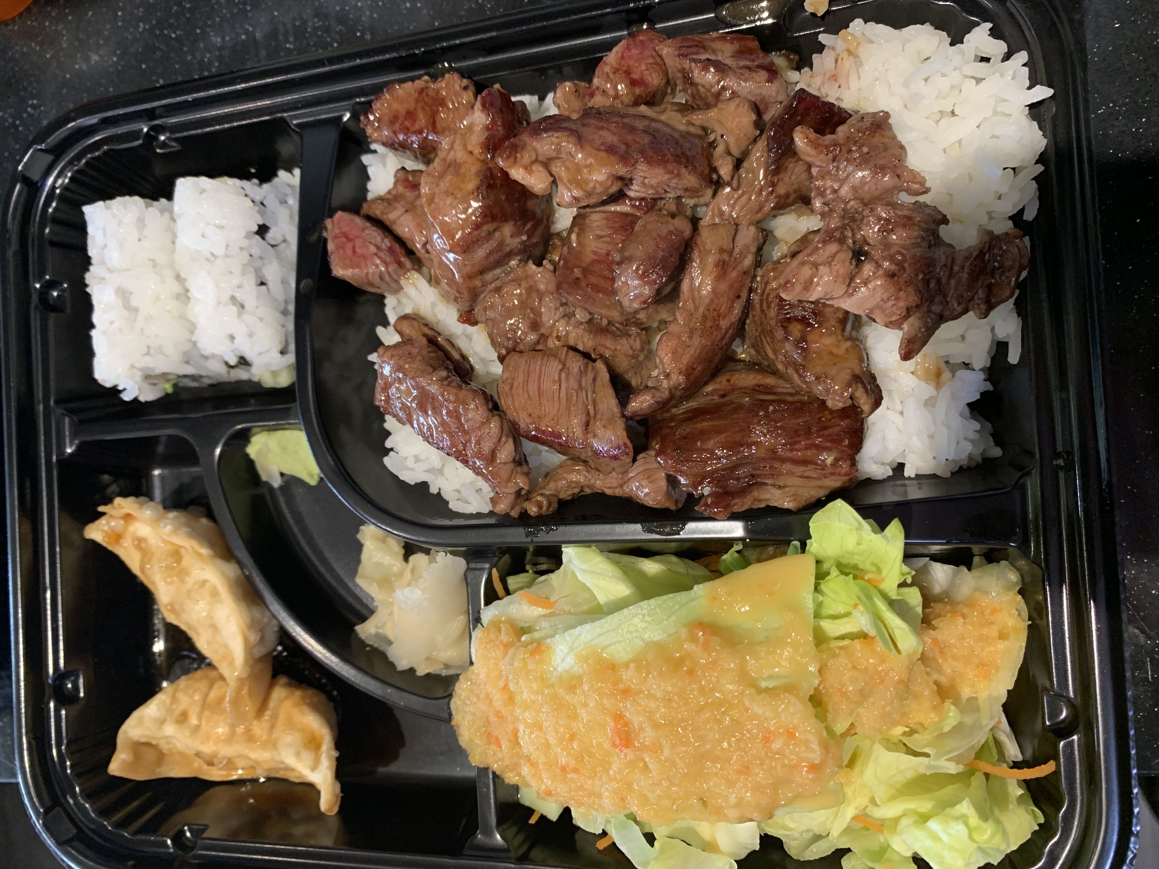 Order Steak Hibachi Bento Box food online from Fugu Express store, Marietta on bringmethat.com