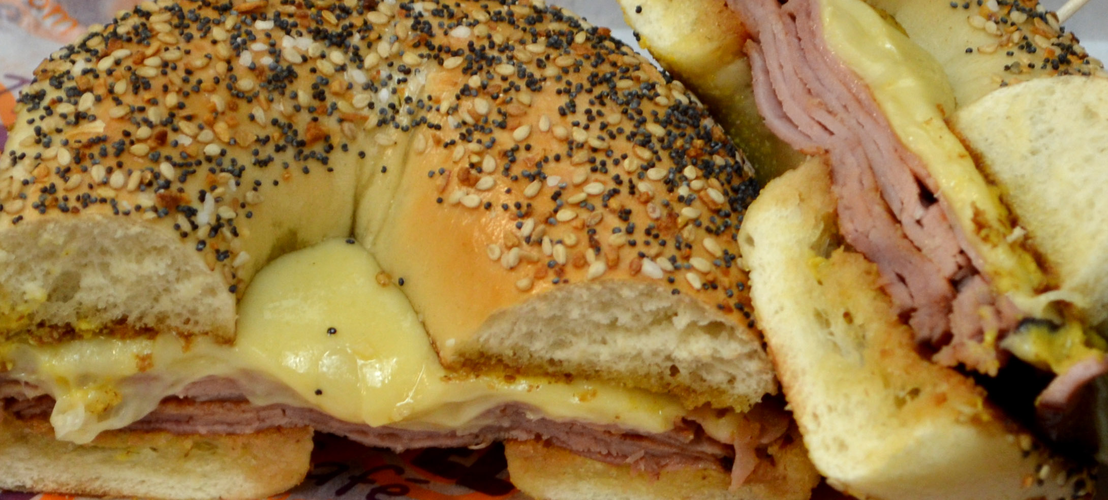 Order Ham & Cheese Deluxe food online from Bagel Cafe store, Herndon on bringmethat.com